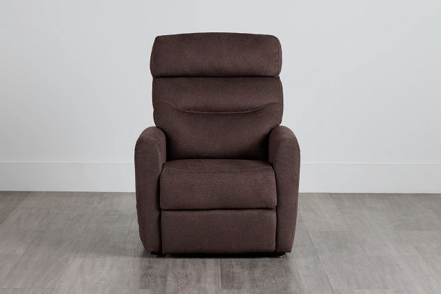 Canton Brown Fabric Power Lift Recliner