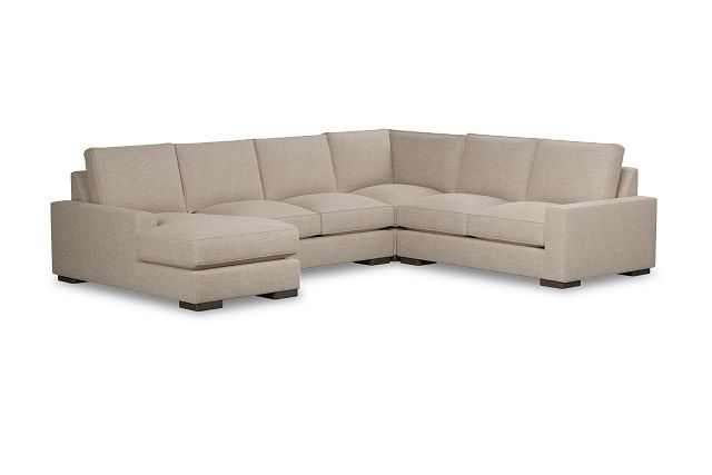 Edgewater Victory Taupe Medium Left Chaise Sectional