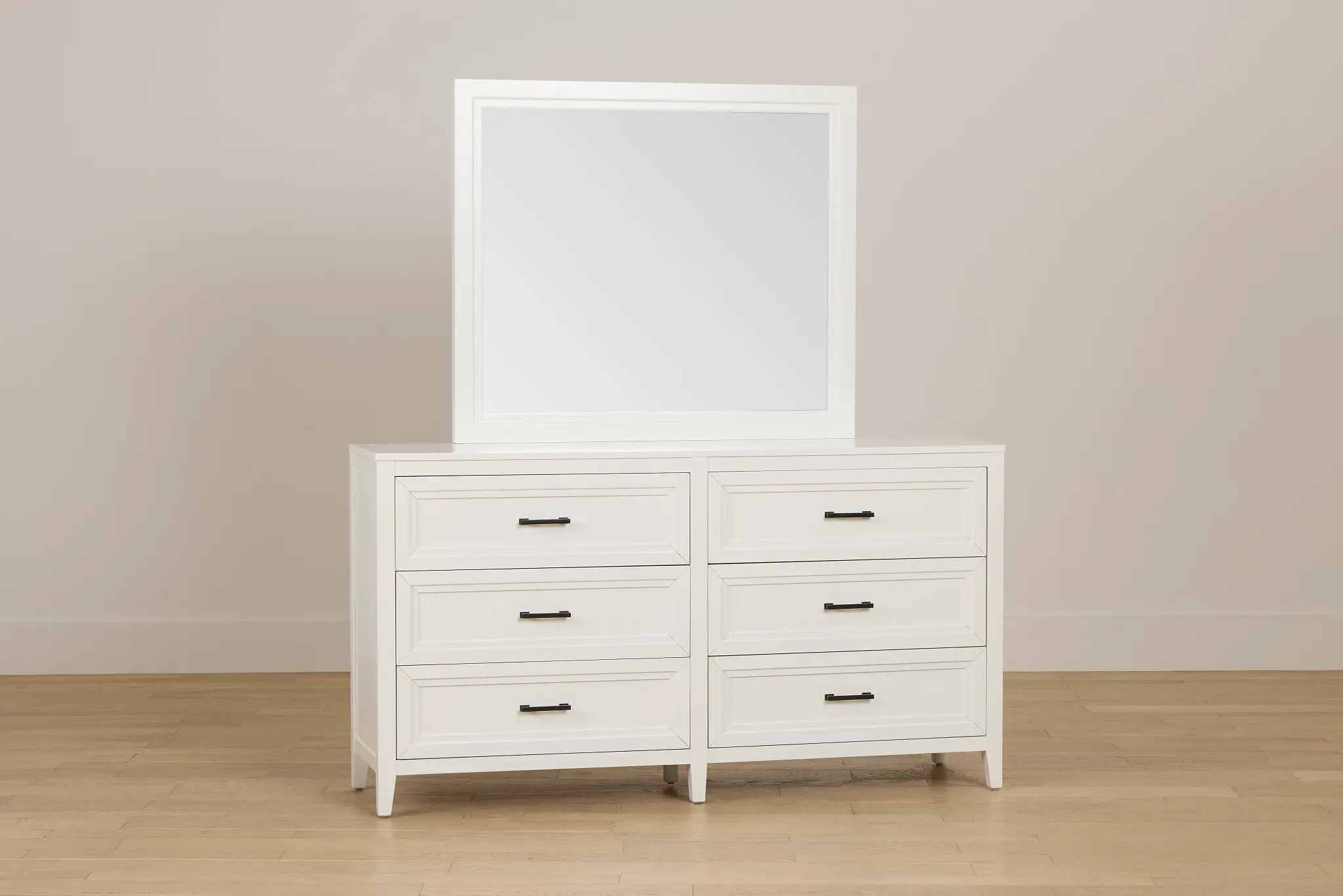 Nantucket White Dresser & Mirror Nantucket White Dresser & Mirror
