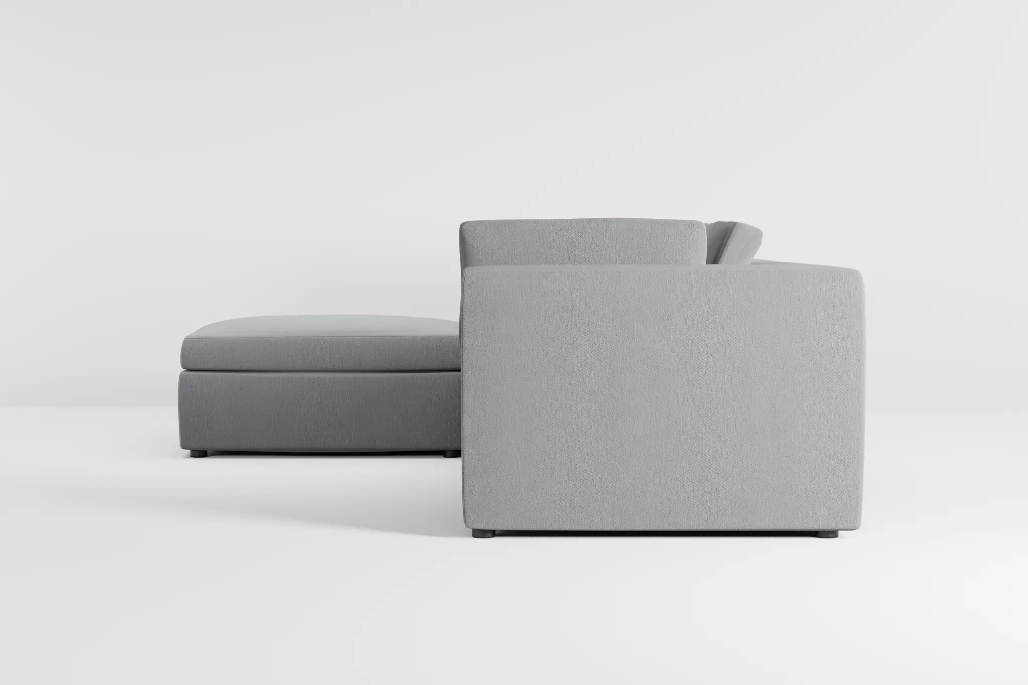 Destin Revenue Gray Fabric 4-piece Bumper Sectional Destin Revenue Gray Fabric 4-piece Bumper Sectional