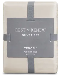Rest & Renew Tencel Beige 300 Thread Duvet Set