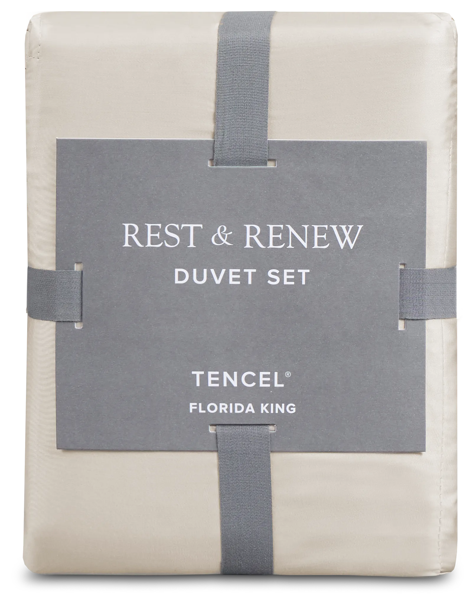 Rest & Renew Tencel Beige 300 Thread Duvet Set