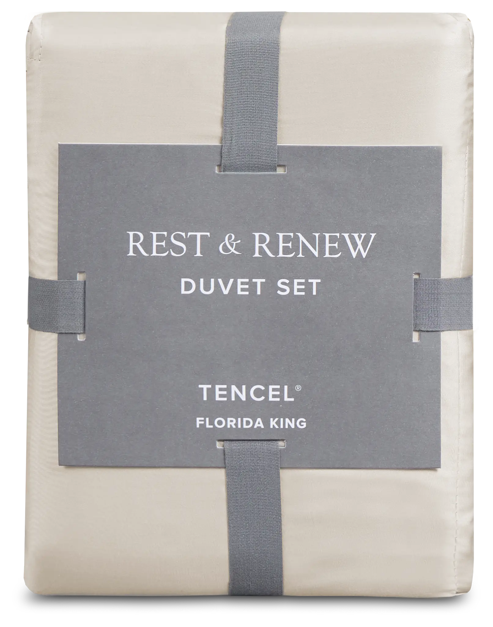 Rest & Renew Tencel Beige 300 Thread Duvet Set Rest & Renew Tencel Beige 300 Thread Duvet Set