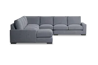 Edgewater Elevation Gray Large Left Chaise Sectional