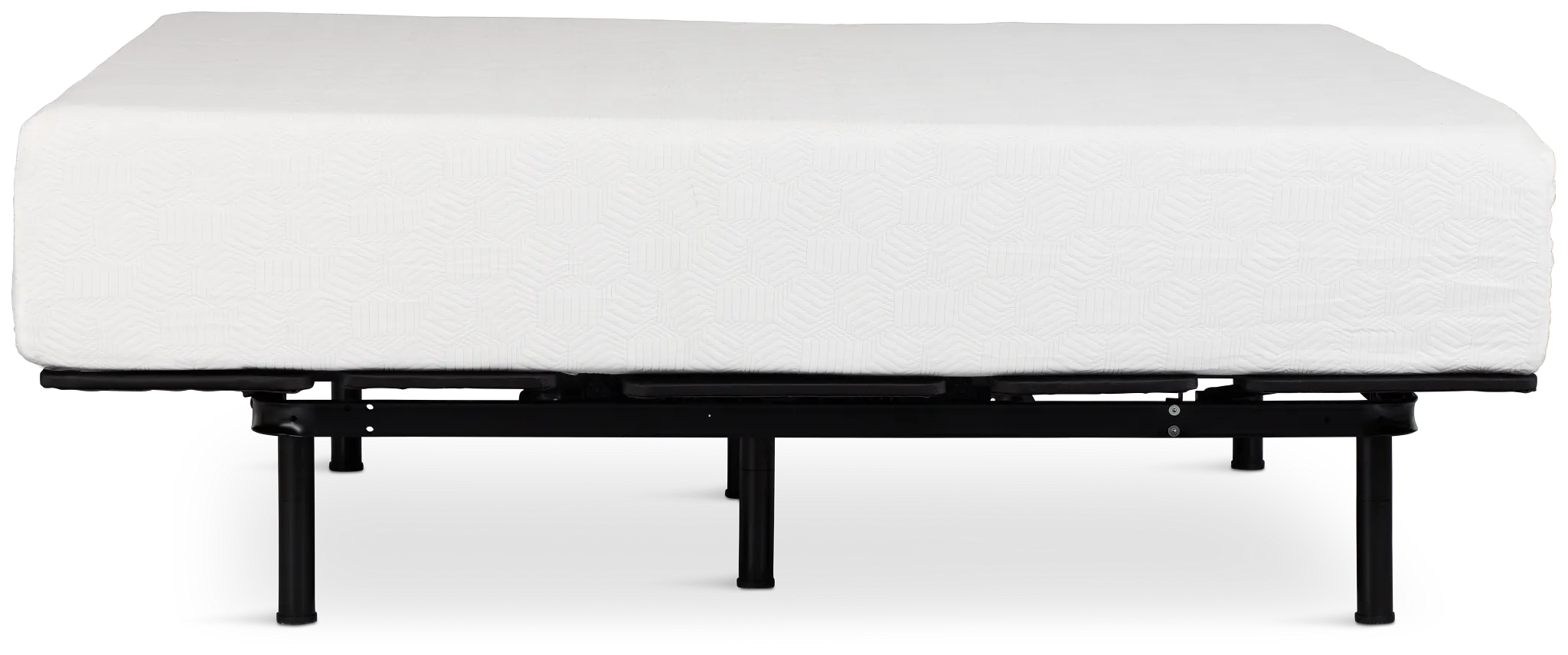 Rest & Renew By Zinus Gel Memory Foam Mattress 14" Plush Slat Adjustable Mattress Set