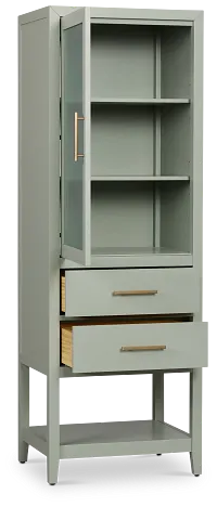 Alden Green Linen Cabinet
