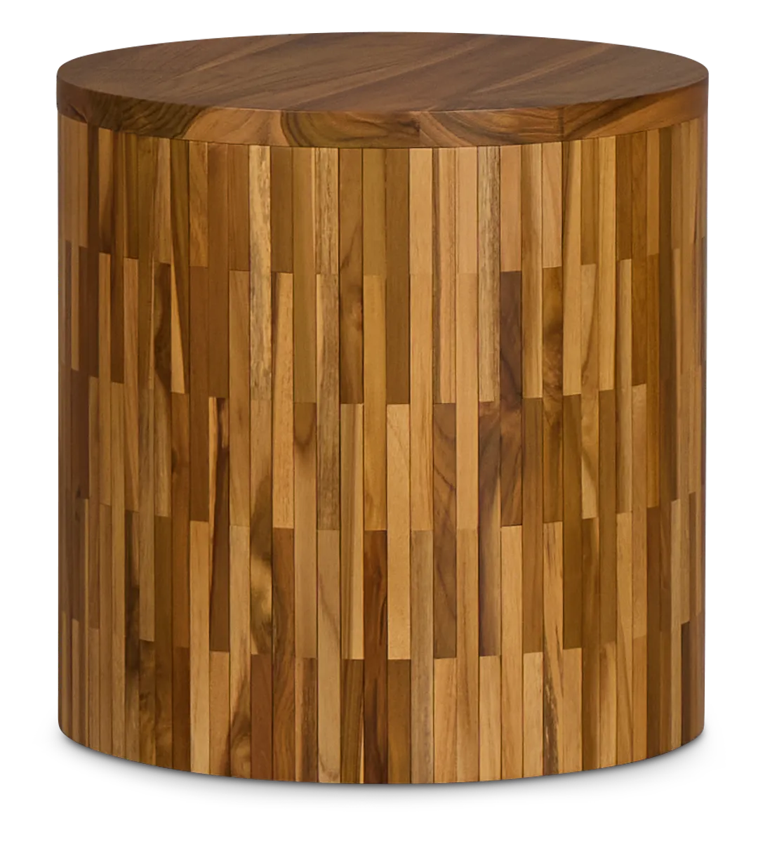 Haven Mid Tone Teak Round End Table