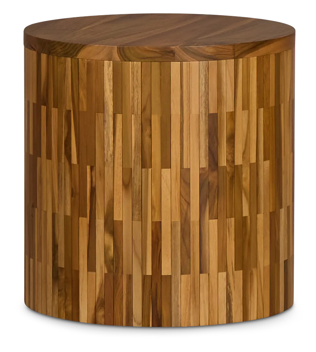 Haven Mid Tone Teak Round End Table Haven Mid Tone Teak Round End Table
