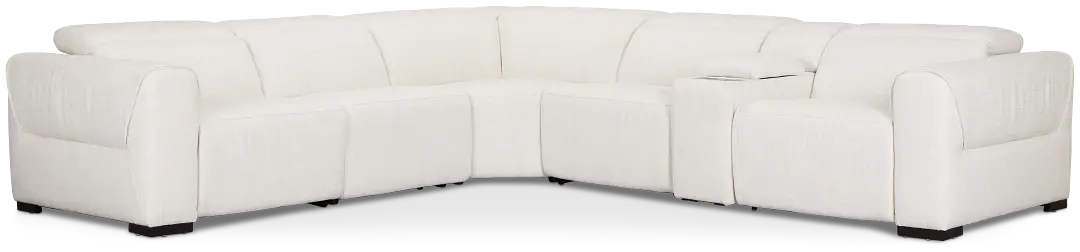 Ellis Light Beige Fabric Medium Triple Power 2-arm Sectional Ellis Light Beige Fabric Medium Triple Power 2-arm Sectional