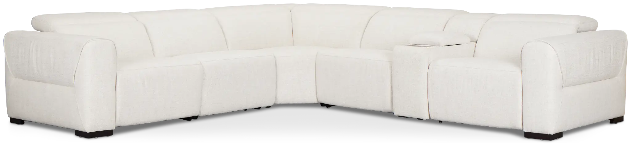 Ellis Light Beige Fabric Medium Triple Power 2-arm Sectional Ellis Light Beige Fabric Medium Triple Power 2-arm Sectional