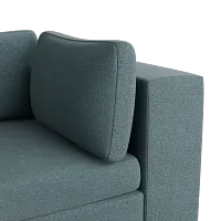 Destin Sutton Blue Fabric 5pc Bumper Sectional