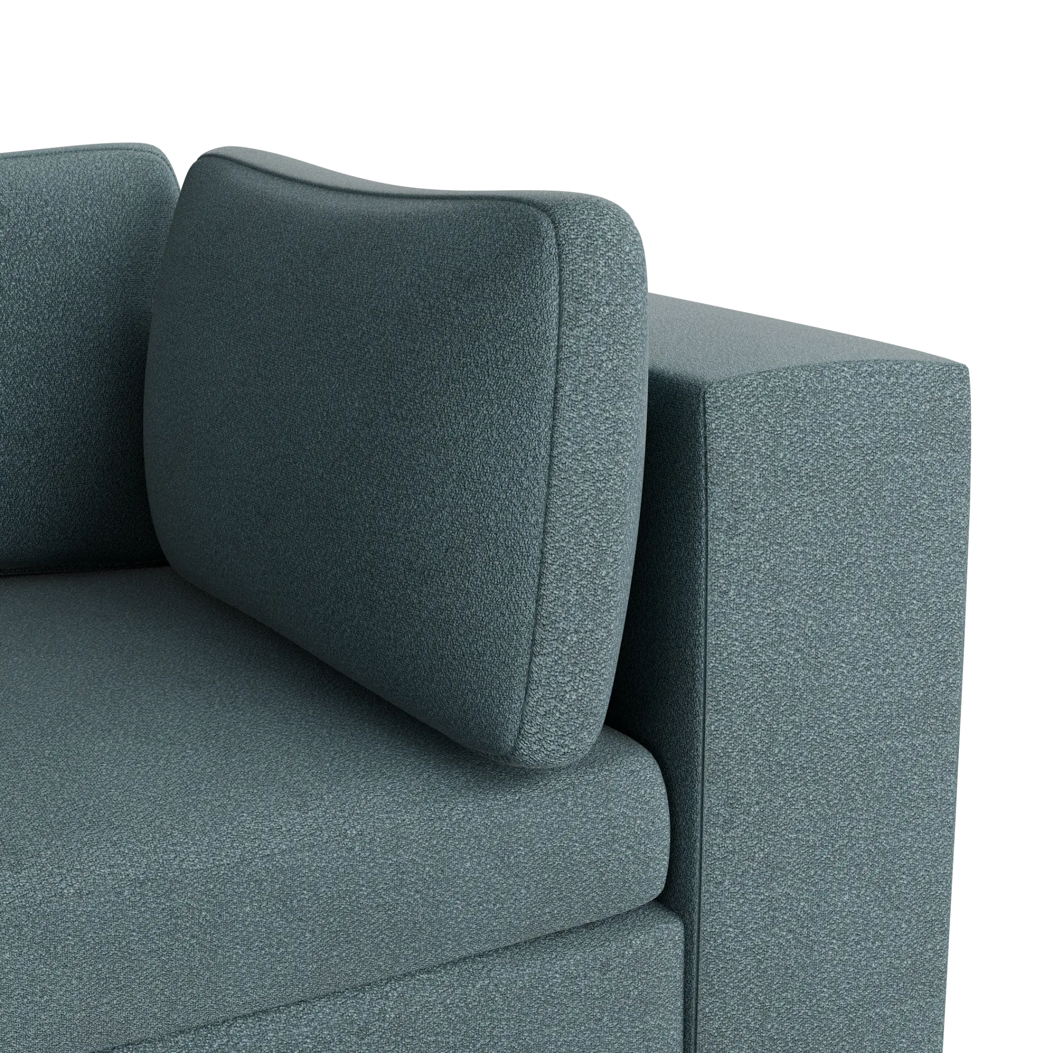 Destin Sutton Blue Fabric 5pc Bumper Sectional Destin Sutton Blue Fabric 5pc Bumper Sectional