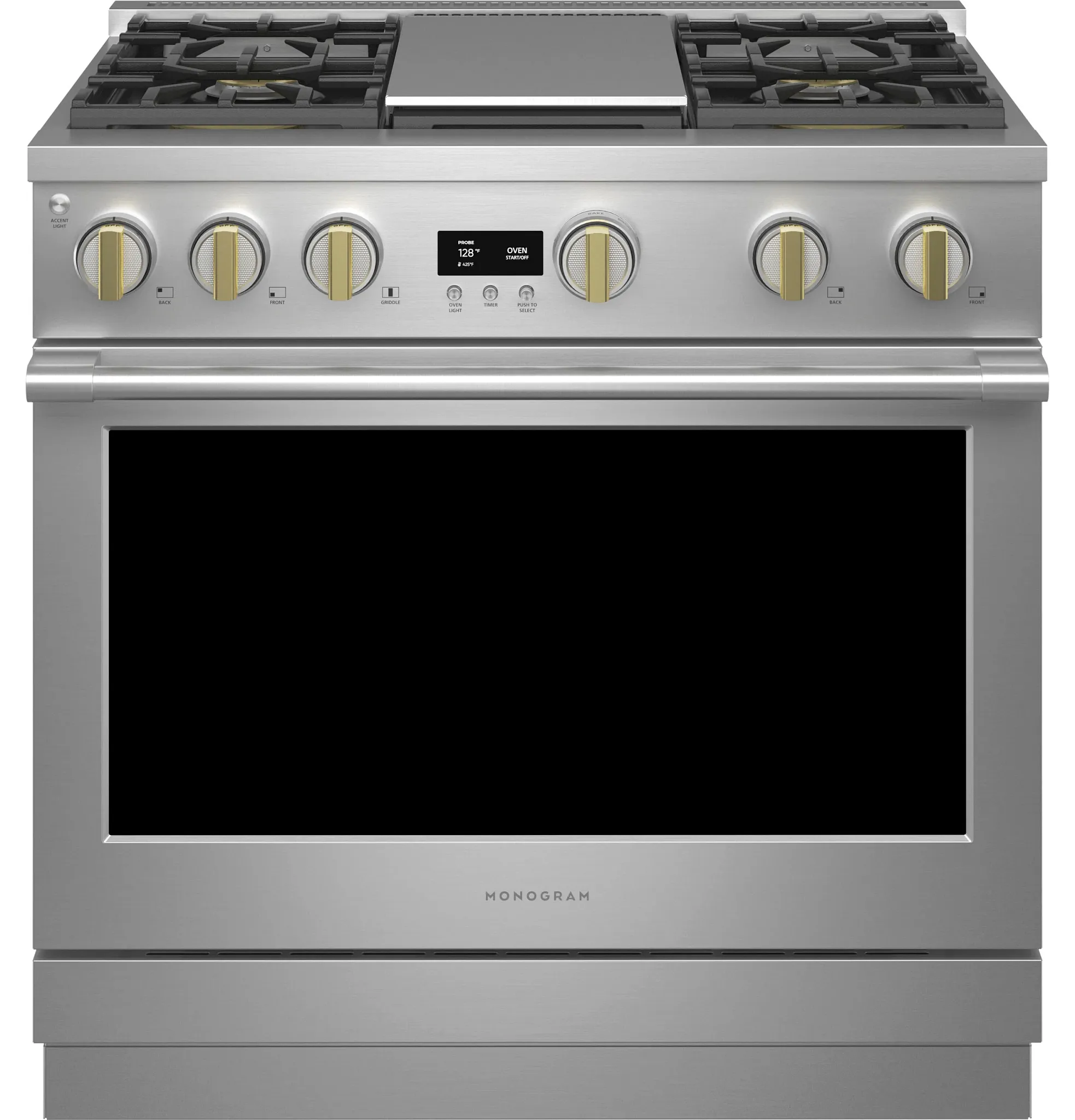 Monogram 364 Series Stainless Steel 36" Gas Range