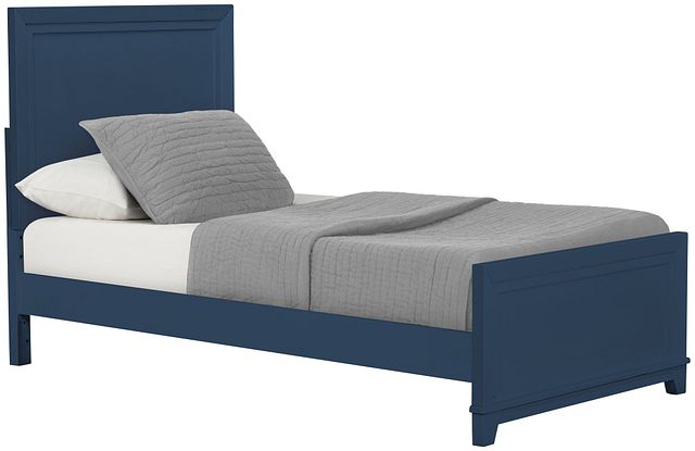 Ryder Dark Blue Panel Bed (0)