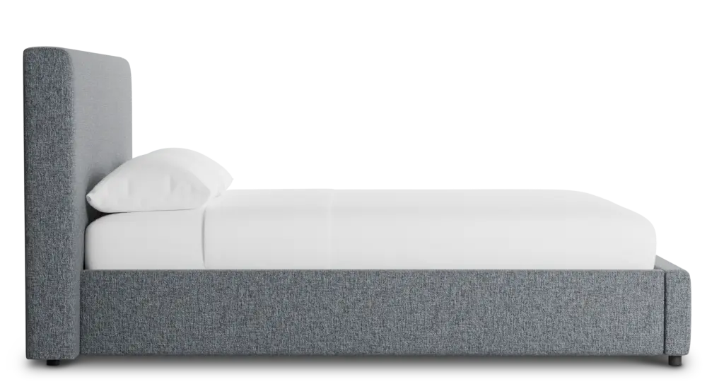 Gayton Elavation Gray 44" Upholstered Platform Bed Gayton Elavation Gray 44" Upholstered Platform Bed