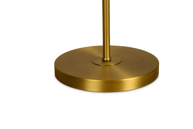 Oskar Gold Metal Floor Lamp