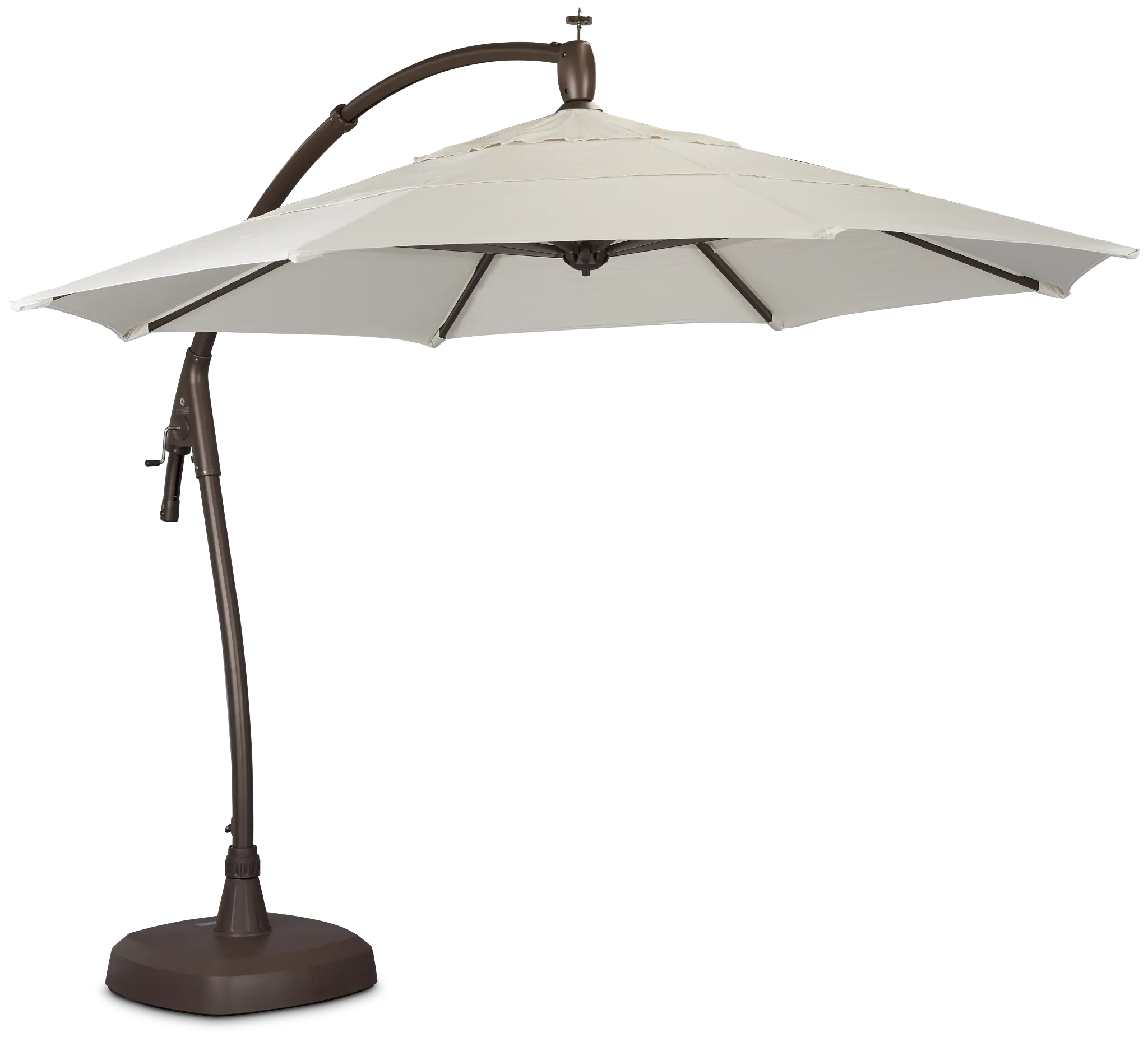 Belize White Cantilever Umbrella Set Belize White Cantilever Umbrella Set
