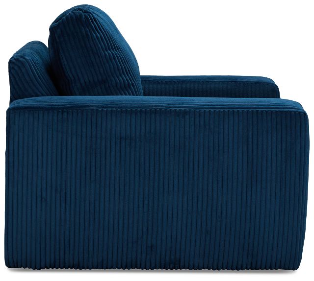 Charlie Dark Blue Fabric Chair