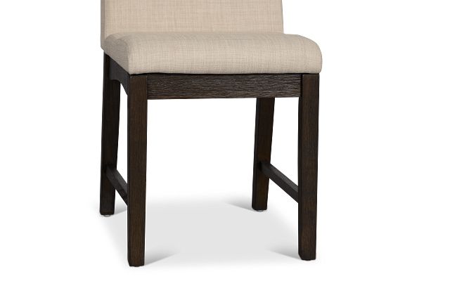 Roswell Dark Beige Upholstered Side Chair