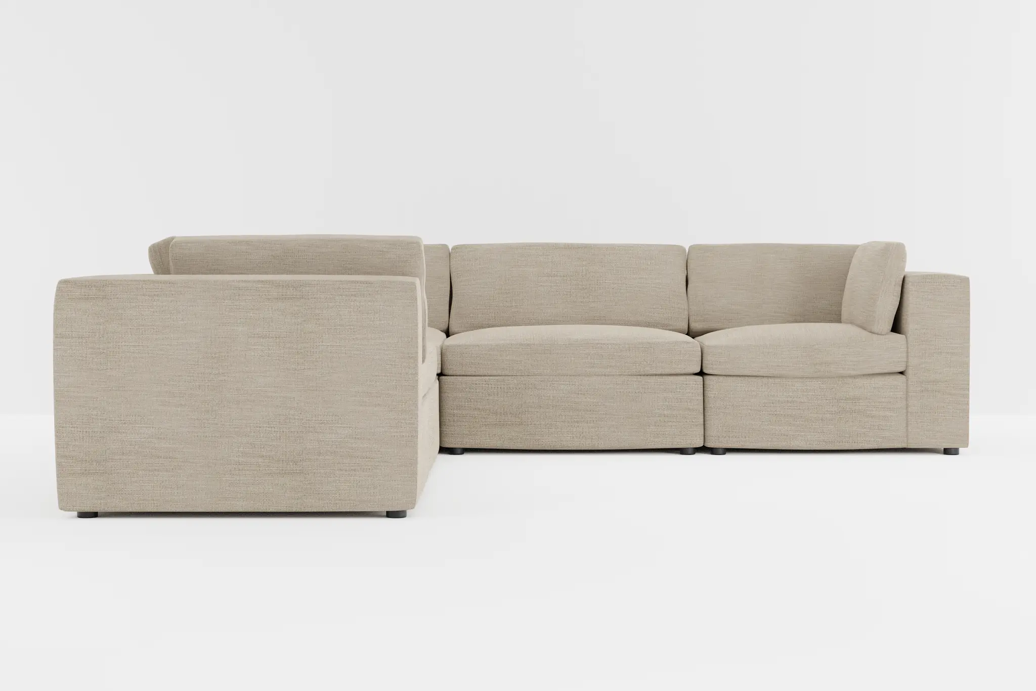 Destin Victory Taupe Fabric 5-piece Modular Sectional Destin Victory Taupe Fabric 5-piece Modular Sectional