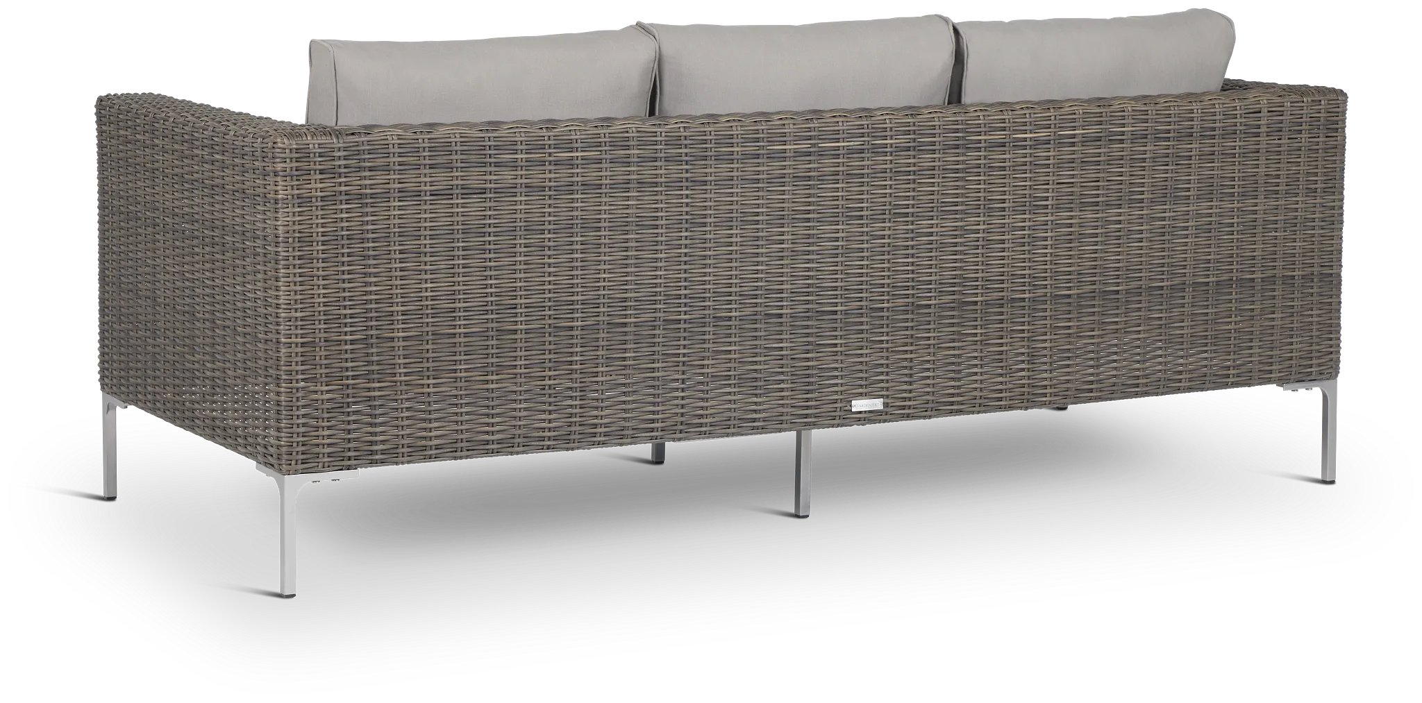 Tulum Gray Woven Sofa W/ 3 Cushion