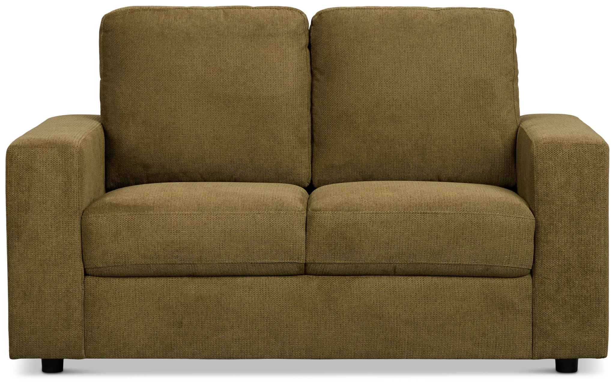 Carmen Green Fabric Loveseat