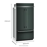 Kitchenaid 542 Series Green 42" Built In Bottom Freezer Refrigerator