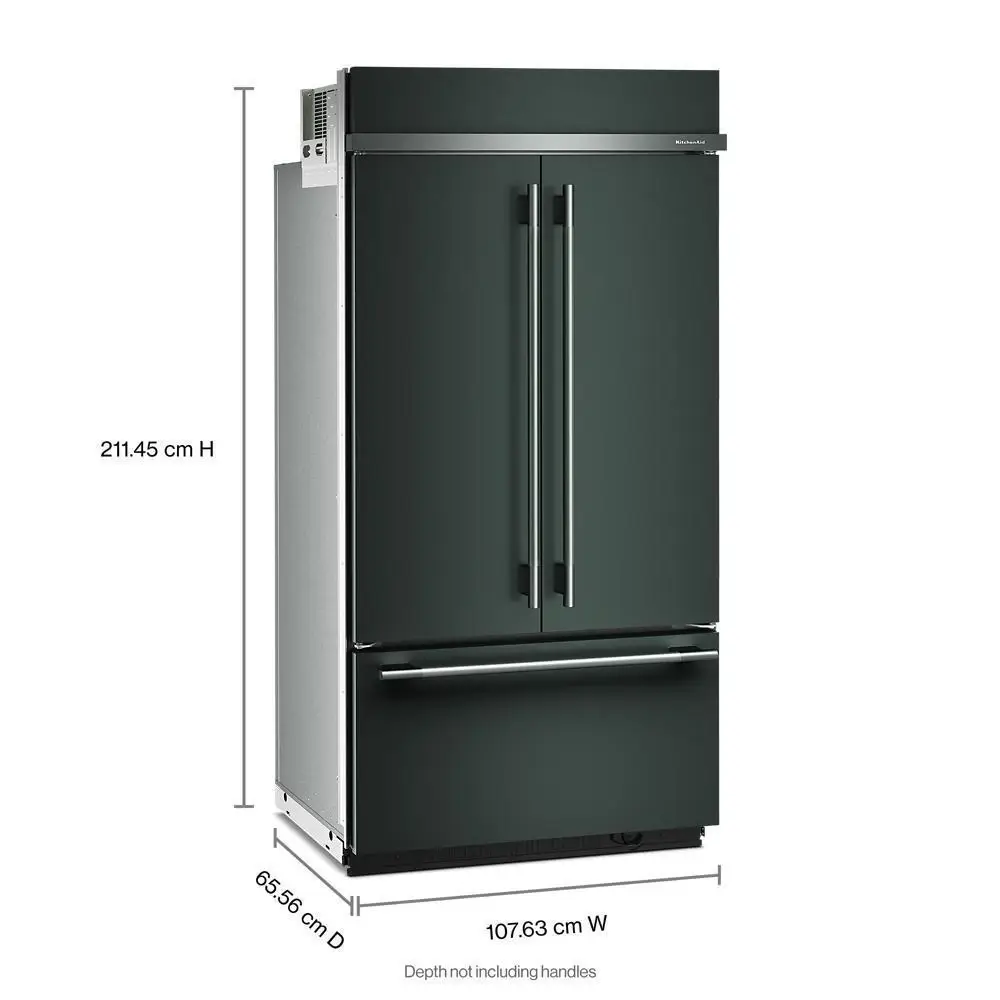 Kitchenaid 542 Series Green 42" Built In Bottom Freezer Refrigerator Kitchenaid 542 Series Green 42" Built In Bottom Freezer Refrigerator