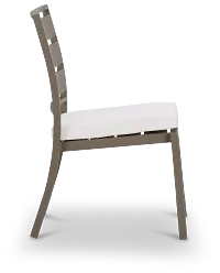 Raleigh Gray Aluminum Side Chair