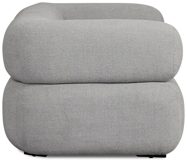 Celeste Light Gray Fabric 2-piece Modular Sofa