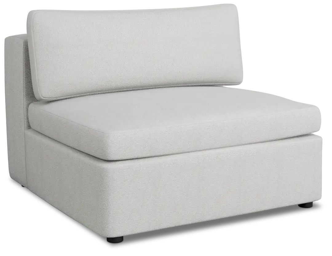 Destin Sutton Gray Fabric Armless Chair Destin Sutton Gray Fabric Armless Chair