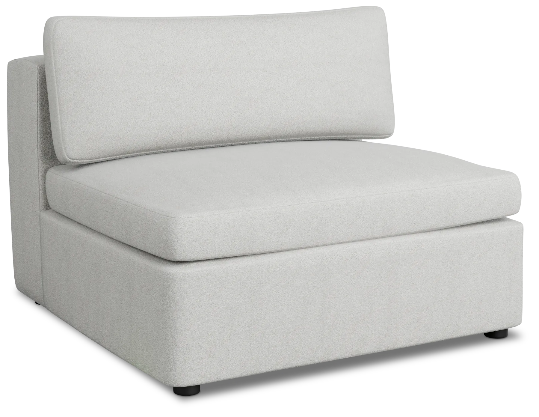 Destin Sutton Gray Fabric Armless Chair