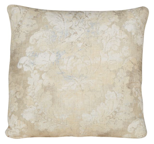 Firenza Gold Fabric Square Accent Pillow