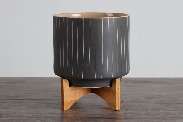 Amias Gray Large Planter