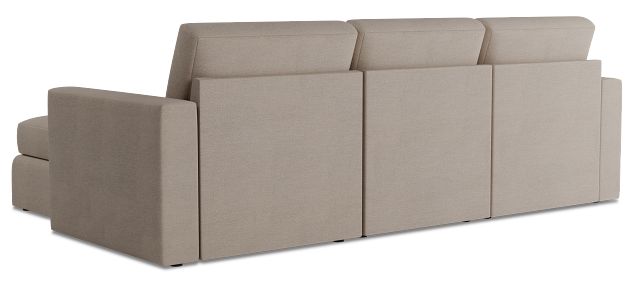 Citymod Beige Fabric Small Right Chaise Sectional