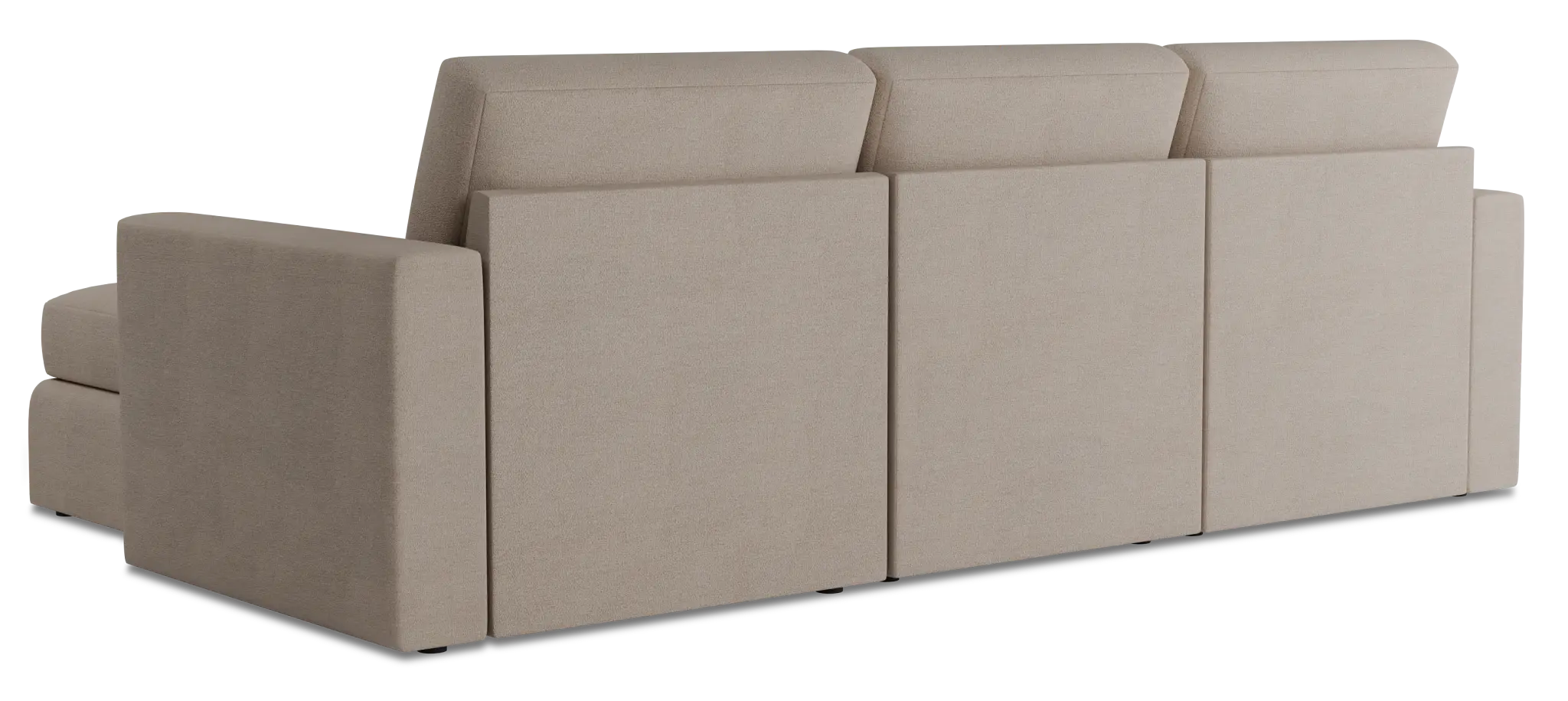 Citymod Beige Fabric Small Right Chaise Sectional Citymod Beige Fabric Small Right Chaise Sectional