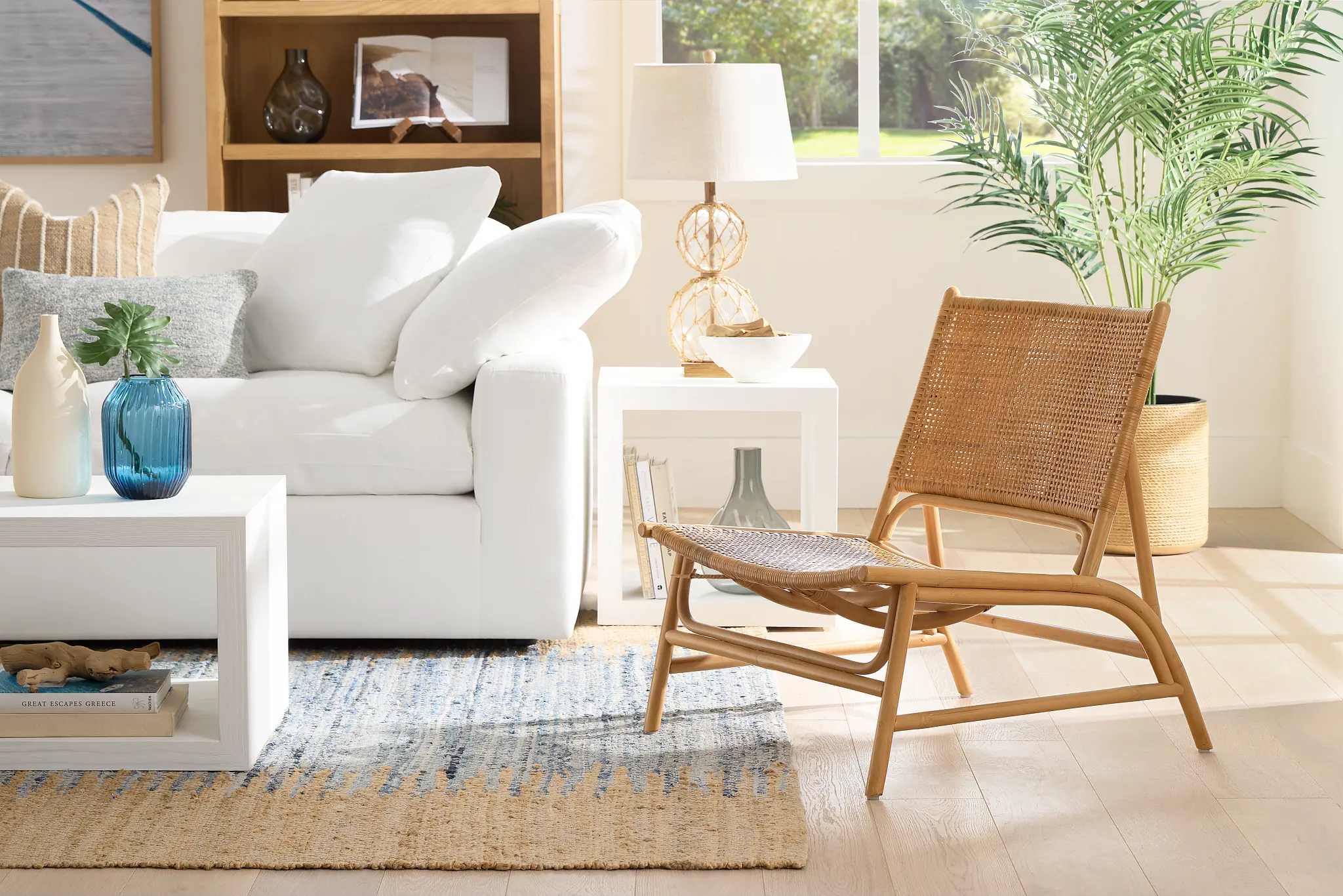 Oahu Light Tone Woven Accent Chair