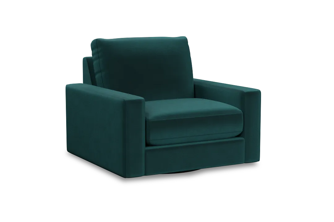 Edgewater Joya Teal Swivel Chair