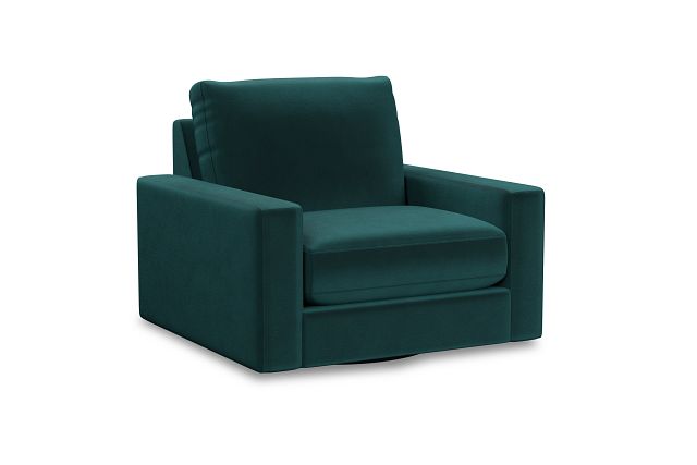 Edgewater Joya Teal Swivel Chair