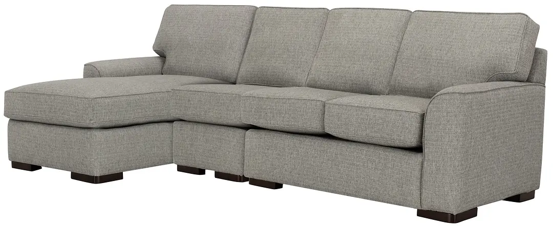 Austin Gray Fabric Small Left Chaise Sectional Austin Gray Fabric Small Left Chaise Sectional