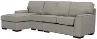 Austin Gray Fabric Small Left Chaise Sectional