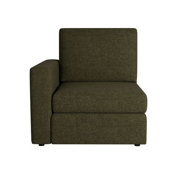 Citymod Green Fabric Left Chair
