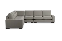 Edgewater Maguire Pewter Large Two-arm Sectional