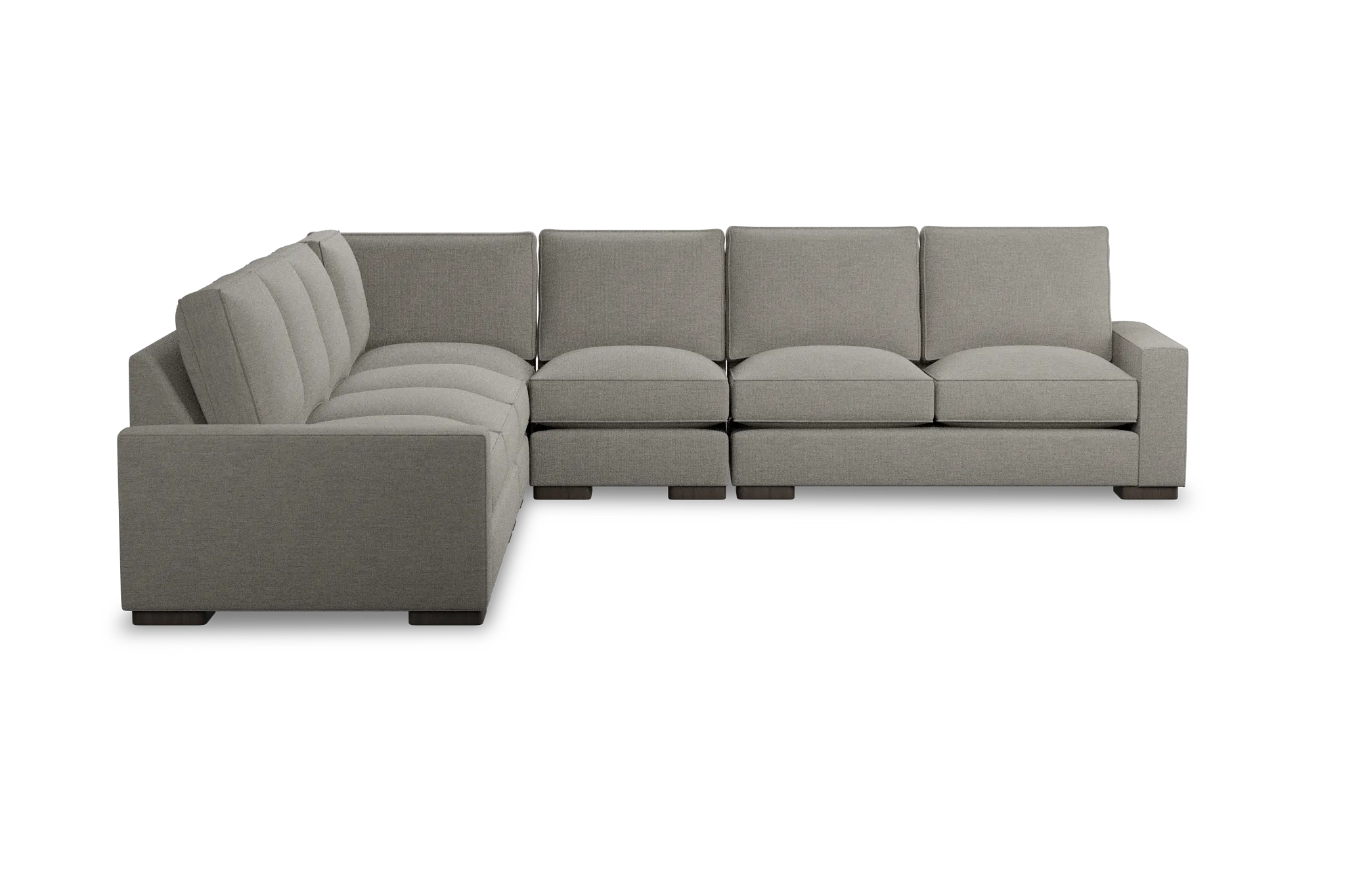 Edgewater Maguire Pewter Large Two-arm Sectional
