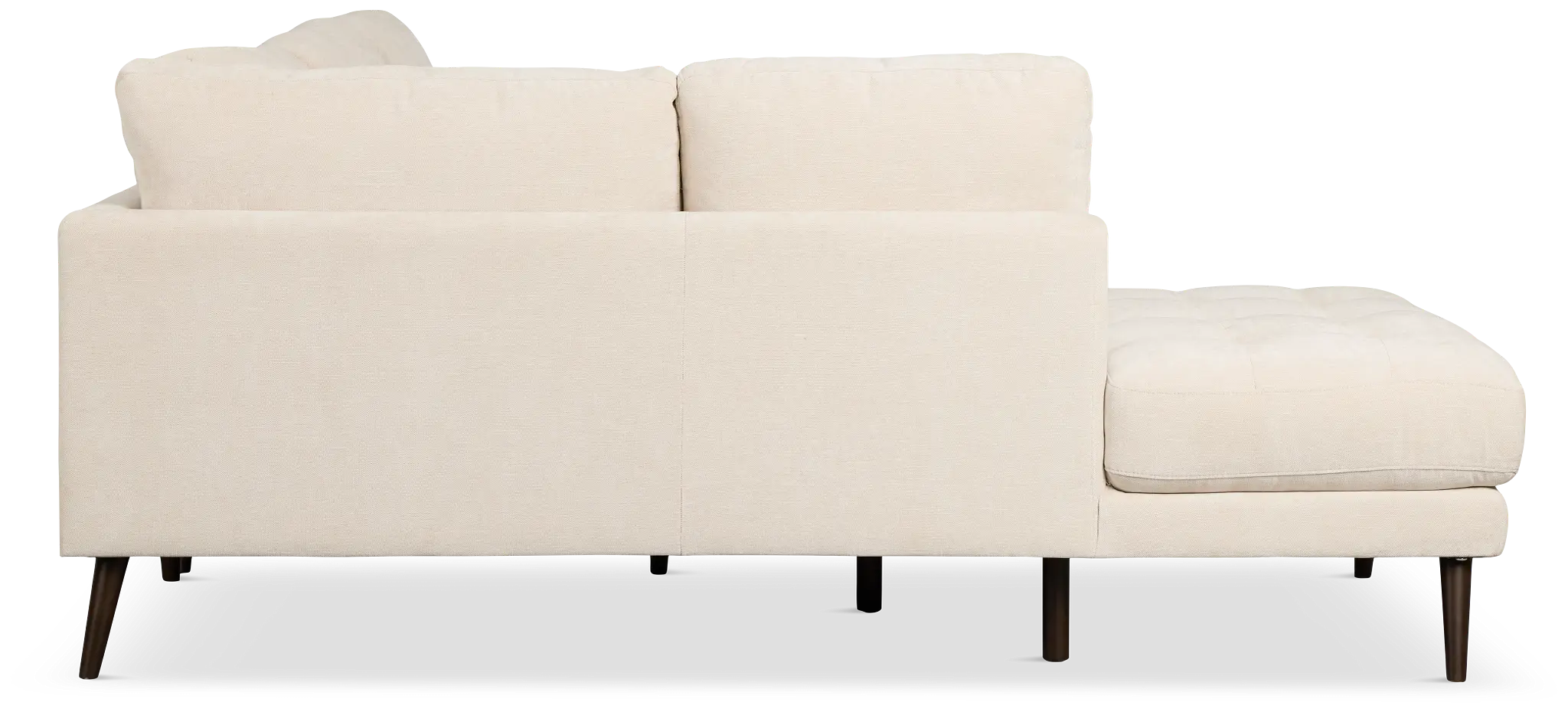 Indie Beige Fabric Small Left Bumper Sectional Indie Beige Fabric Small Left Bumper Sectional