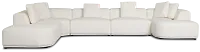 Catalina White Fabric Large Right Chaise Sectional