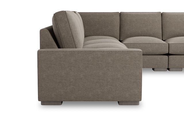 Edgewater Elite Brown Large Two-arm Sectional