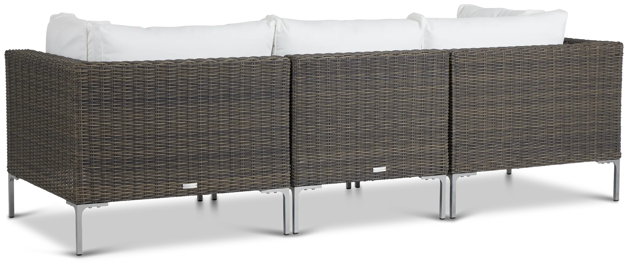 Tulum White Woven Modular Sofa