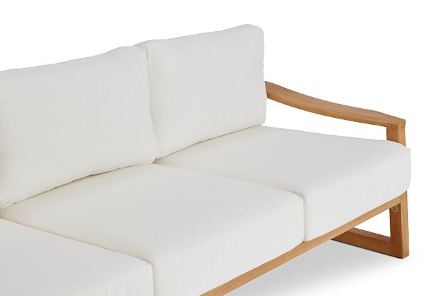 Tobago Light Tone Sofa With White Cushions