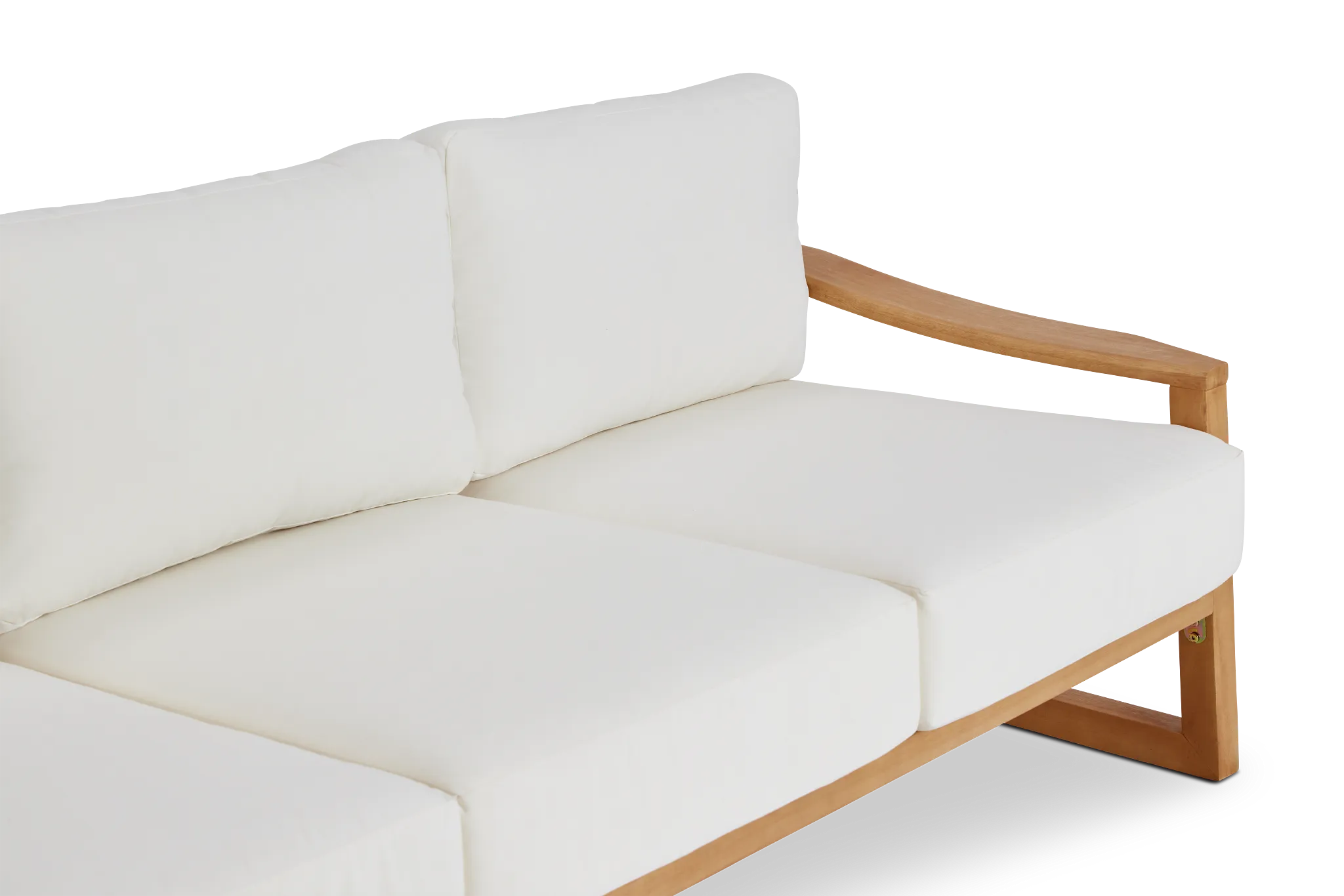 Tobago Light Tone Sofa With White Cushions